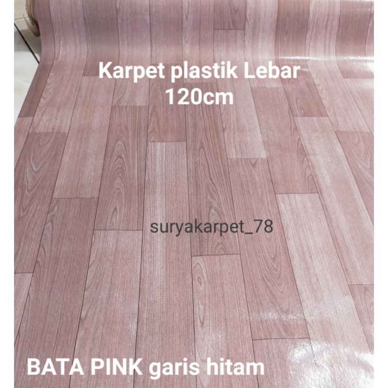 KARPET PLASTIK/PERLAK LANTAI /MEJA/ KARPET LANTAI VINYL PLASTIK ( LOKAL STANDAR ) LEBAR 1.2m (KILAP)