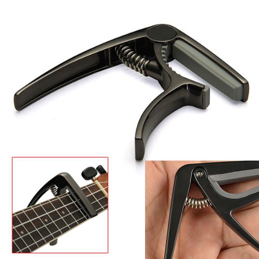 Nickolas1 Untuk Ukulele Gitar Hitam Tuner Penjepit Trigger Tahan Lama