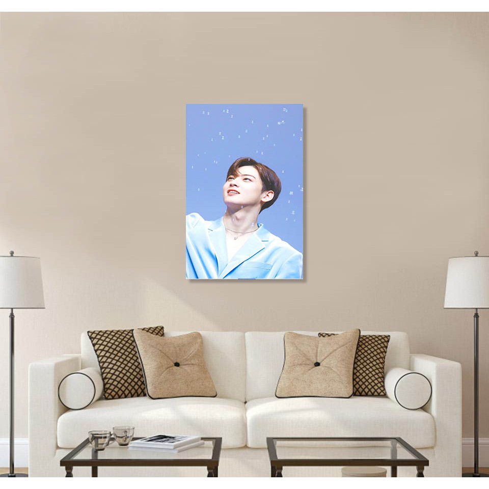 Hiasan Dinding Kamar Cha Eun Woo/Hiasan Dinding Cha EunWoo/Lukisan Cha Eun Woo/Walldecor/Poster Kayu