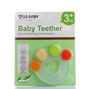 Teether Gigitan Bayi US Baby Silicone Teether