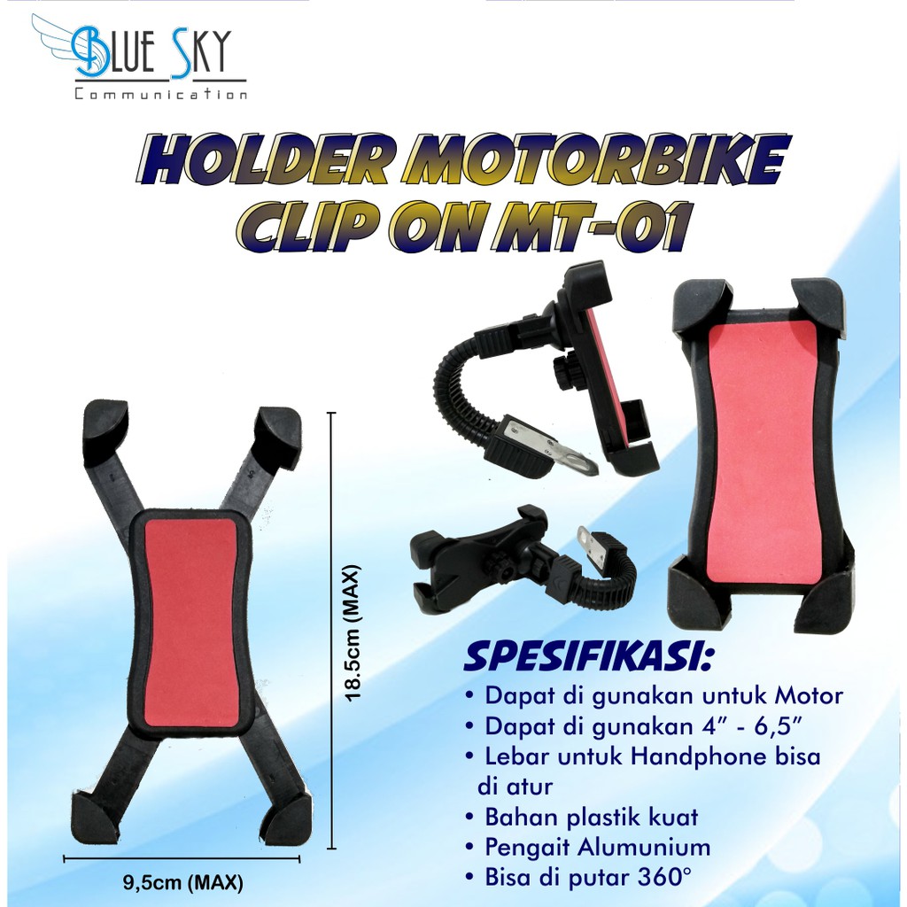 HOLDER MOTORBIKE CLIP ON MT-01 HOLDER MOTOR