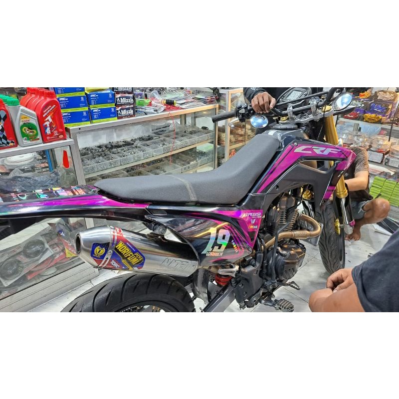 DECAL STICKER HOLOGRAM FULL MOTOR CRF 150L,KLX, DTRACKER, WR155 FULL BODY VARIATION COSTUM STIKER
