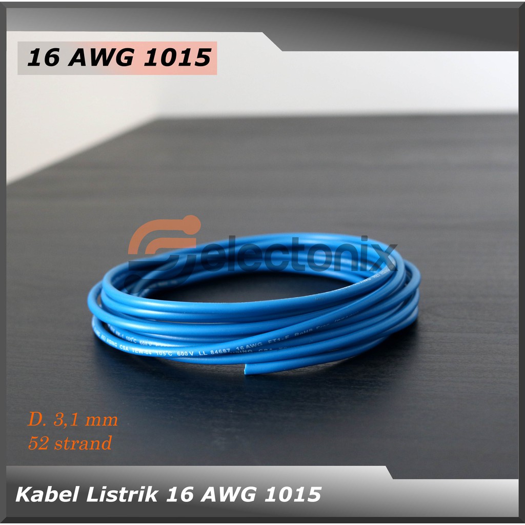 Kabel Listrik 16 AWG | UL1015 [50m]