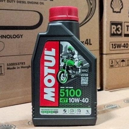 OLI MESIN MOTOR MOTUL 5100 10W-40 ESTER 1 LITER