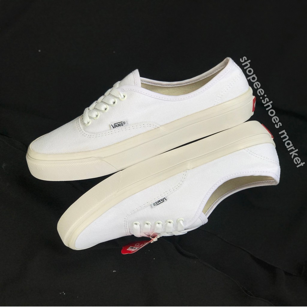 VANS AUTHENTIC ALL WHITE FULL PUTIH WAFFLE DT