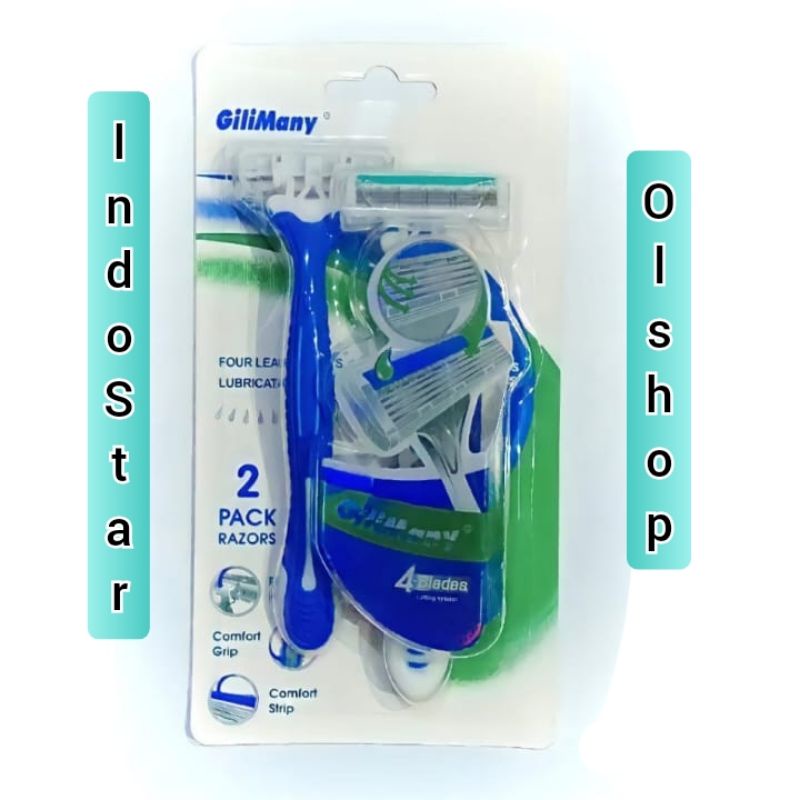 Alat Cukur 6 Blades FREE Refill 3 Mata Pisau Isi Ulang Pisau Cukur Alat Pencukur Wanita Shaver Penghilang Bulu