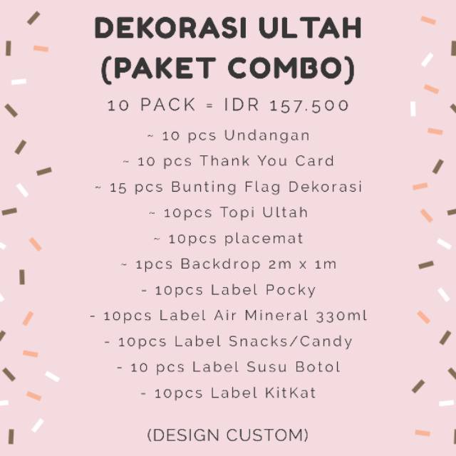 Dekorasi ultah + dessert table