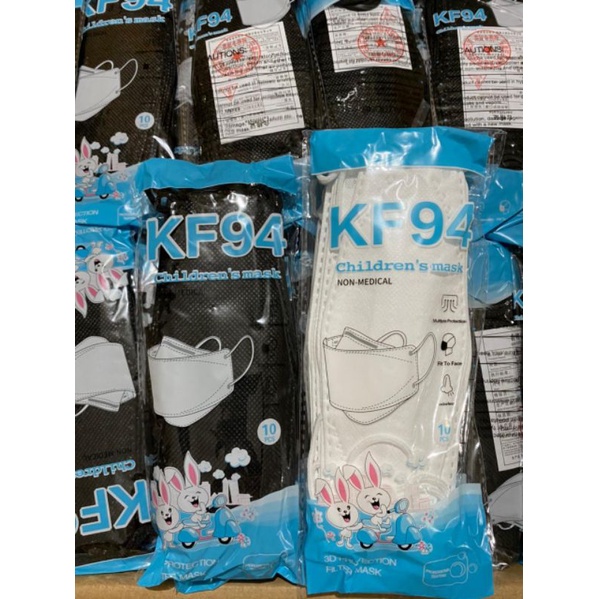 Masker KF94 Anak Black & White
