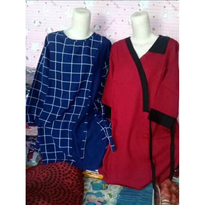 Tunik jumbo Polos &amp; Kotak