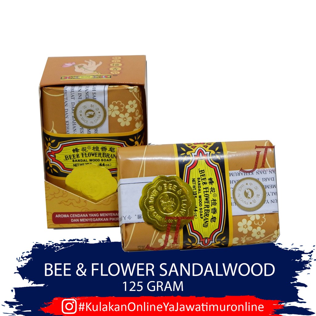 Sabun Tawon Aroma Cendana / Sabun Bee &amp; Flower ORIGINAL CHINA 125 gram