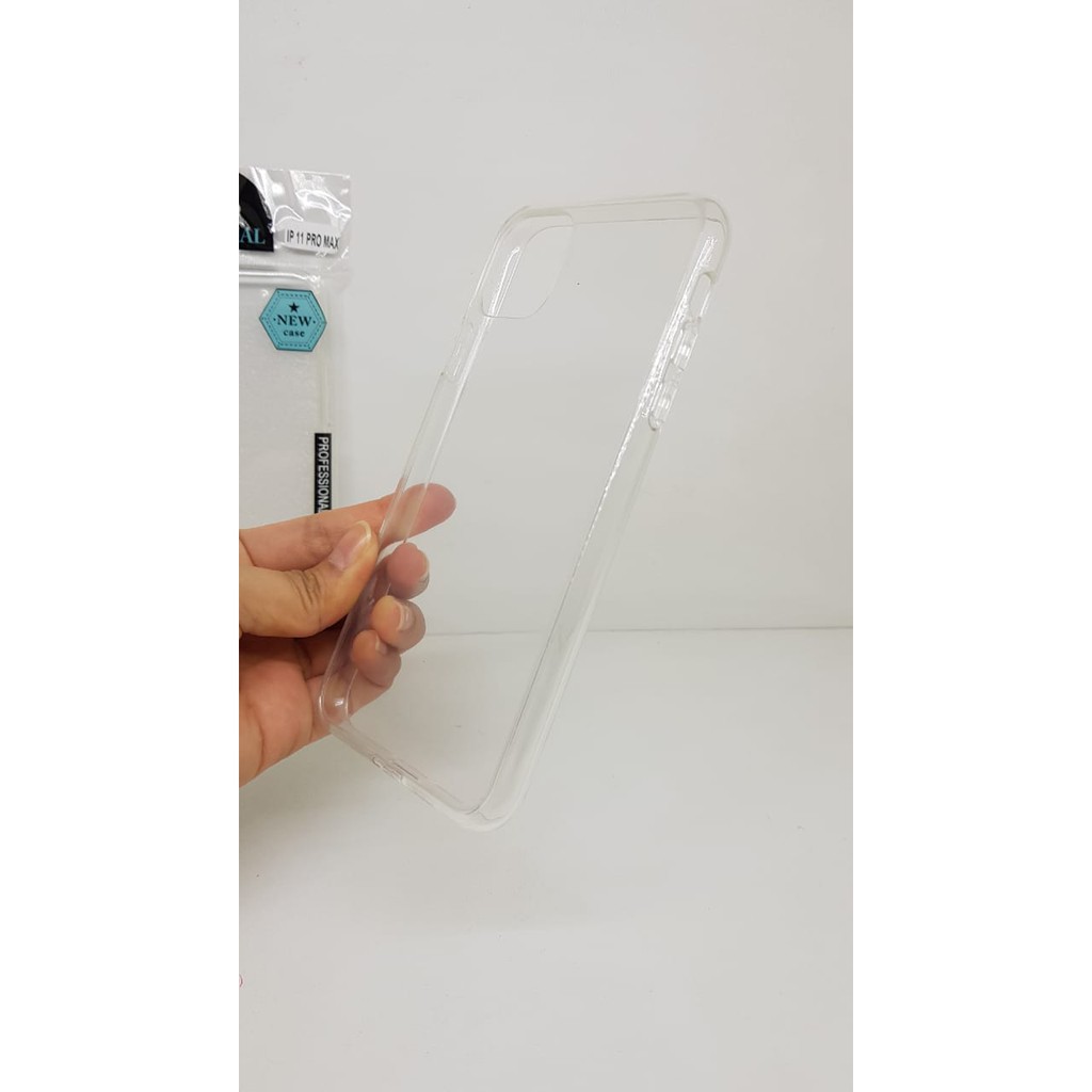 Crystal Case iPhone 11 Pro Max 6.5&quot; Ultra Clear List Karet Anti Scratch iPhone A2218 Semi Hardcase