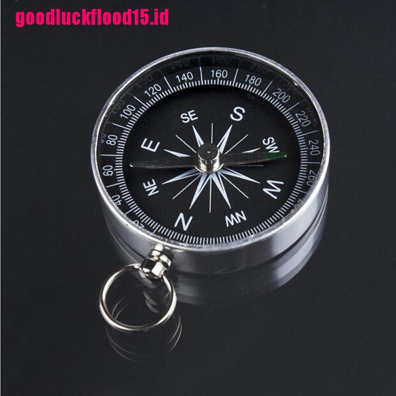 {LUCKID}Silver Mini Portable Pocket Compass for Camping Hiking Outdoor Sports Navigation