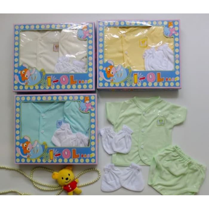 baju set bayi I-OL/baby set i-ol murah/kado bayi set murah