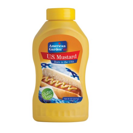 

American Garden U.S Mustard 227gr/Saus Mustard (Gulten Free)/Import