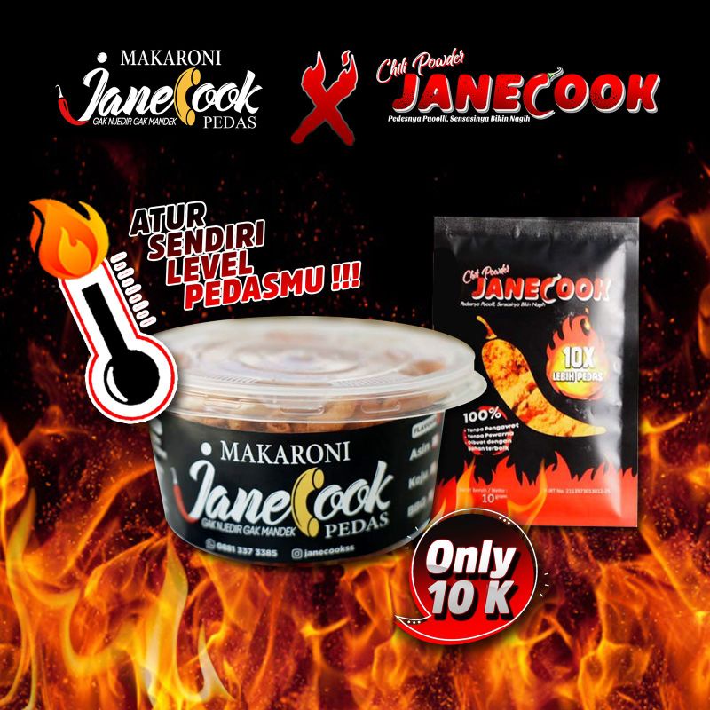 

Makaroni JaneCook X Cabe Bubuk JaneCook
