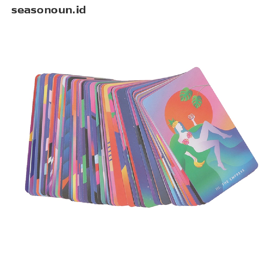 (seasonoun) 78pcs / set Kartu Tarot Mistic Mondays Modern Untuk Hadiah