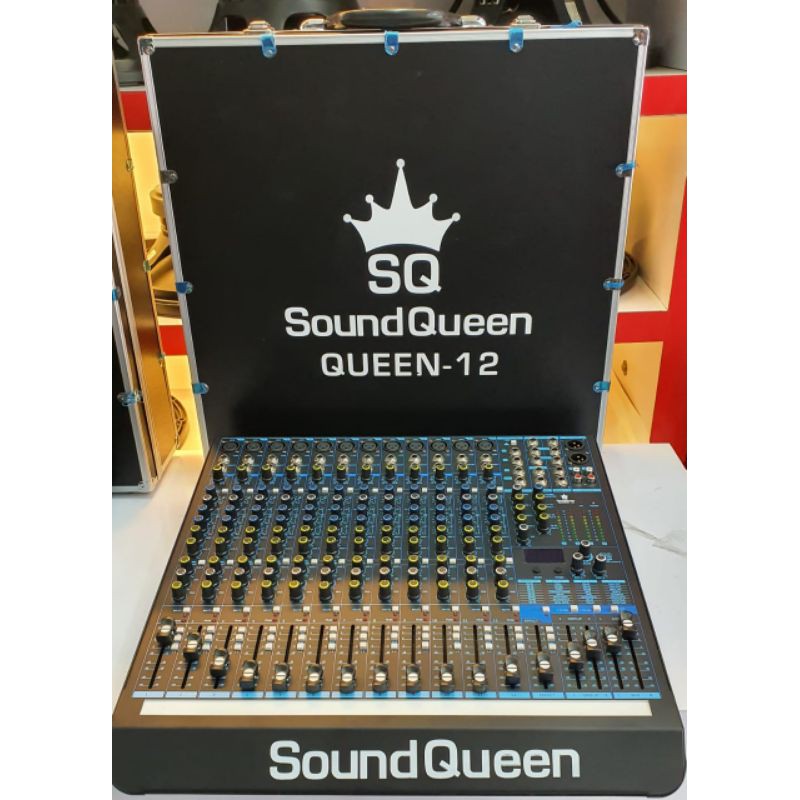 mixer soundqueen QUEEN 12 original 12 chanel mono baru termurah