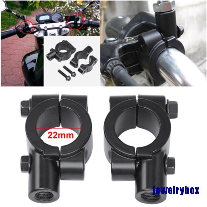 (Jewelrybox) Bracket Klem Mount Stang Motor Holder Kaca Spion