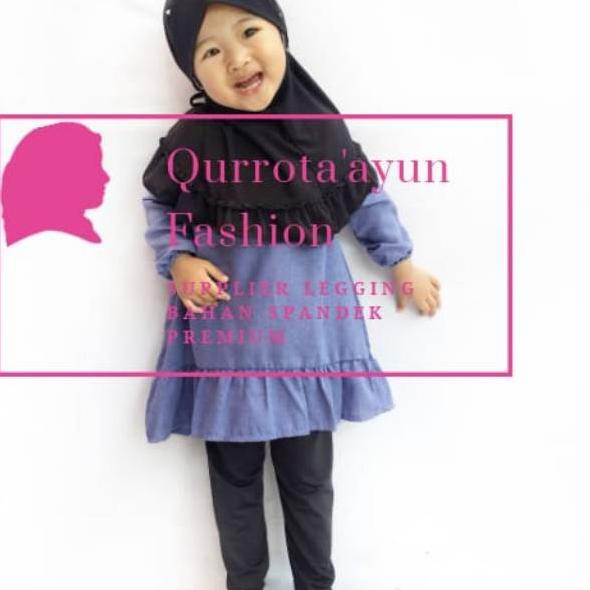 (BEST SELLER) Legging Wudhu ANAK cantik Lucu Bahan Spandek Rayon Premium ,.,