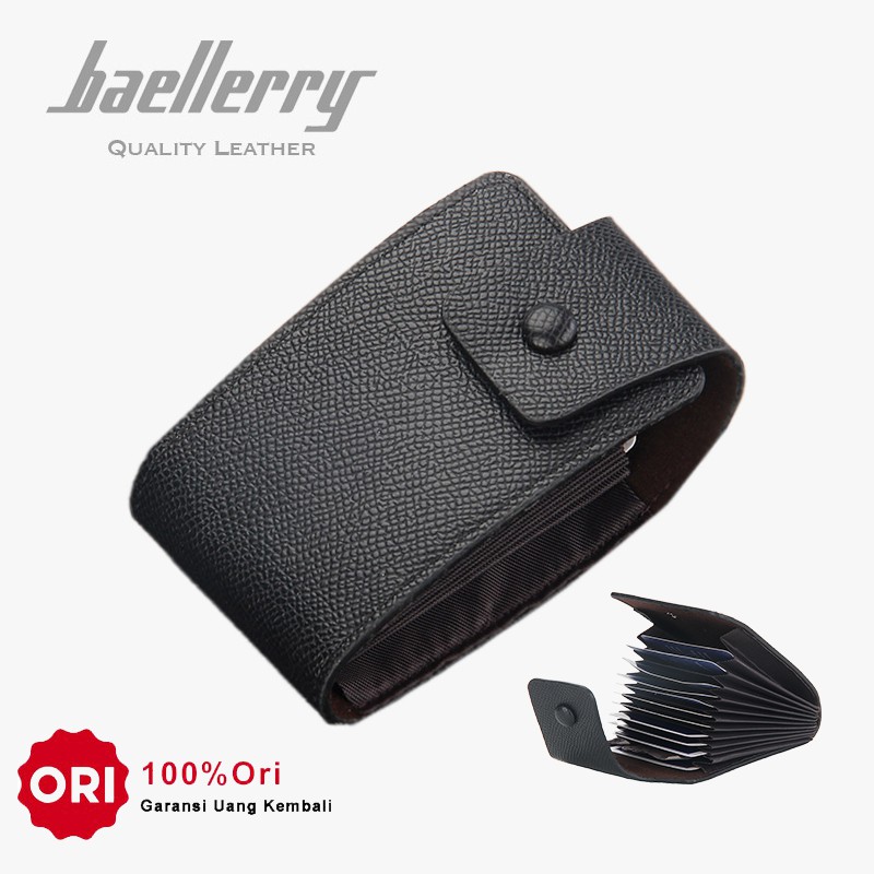 BAELLERRY K0563 Dompet Kartu Pria Bahan Kulit PU Leather Premium WATCHKITE WKOS