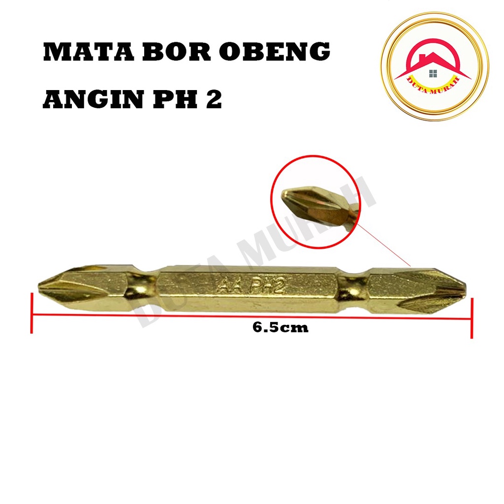 Mata Obeng Gypsum PH2 (+) Mata Obeng Angin Sekrup PH2 (+)