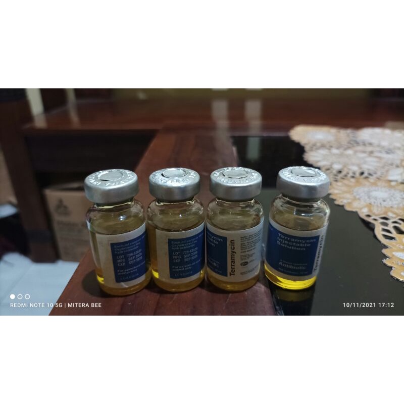 terramycin untuk hewan obat lebah kena racun pestisida, dan ga doyan makan. teramicyn