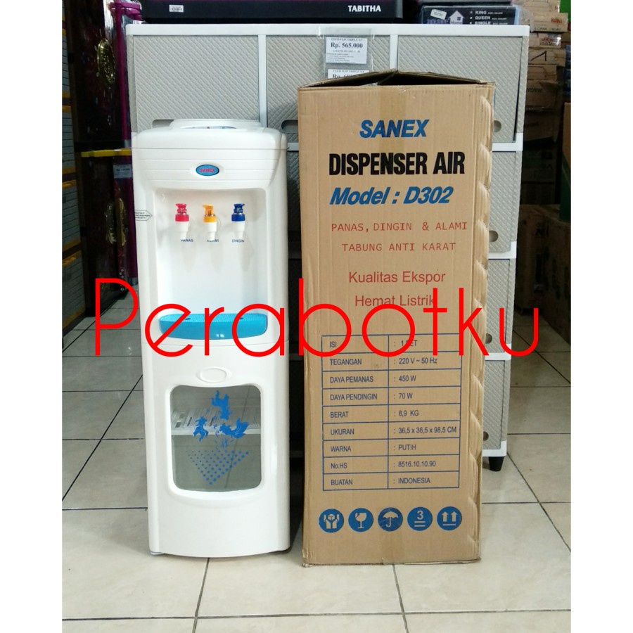 Dispenser Tinggi Sanex 3 Kran D302 / Dispenser Air Dingin Panas