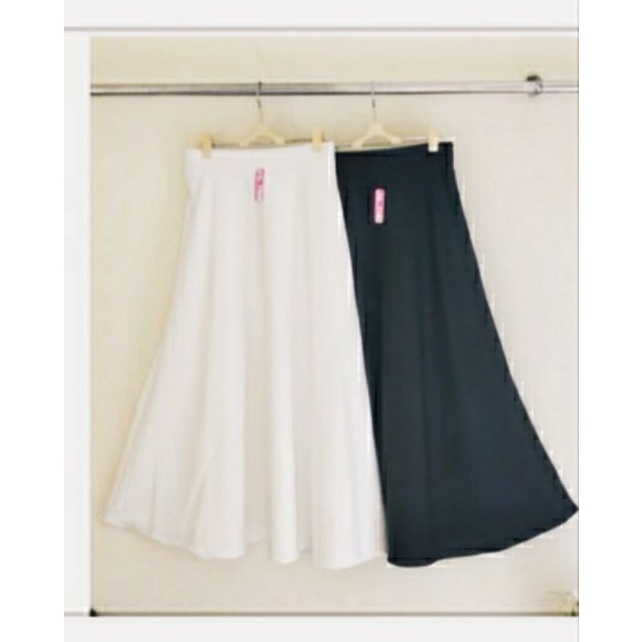 Rok Payung Scuba Premium Rok Maxi Rok Lebar Rok Umbrella Rok Polos Rok Hitam Rok Putih Rok Panjang