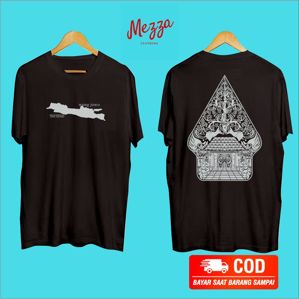 kaos distro/kaos wayang/gunungan wayang/kaos pria/atasan/pakaian pria/kaos cowok/baju/kaos