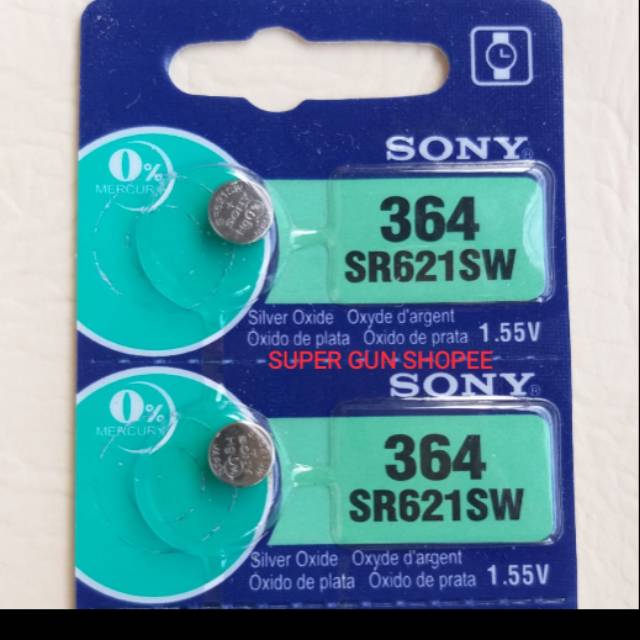 Jual Batre Battery Baterai Sony SR621 SR621SW Sony SR 621/ 364 ORIGINAL ...