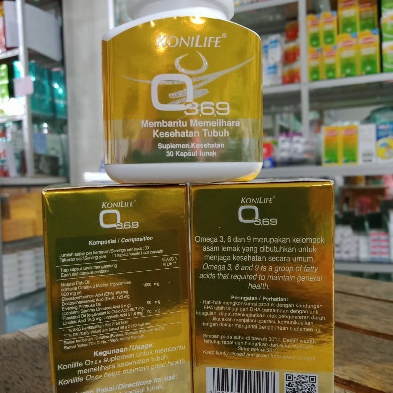 COD KONILIFE Omega 369 ISI 30 kapsul lunak - OMEGA 369 KONILIFE O369