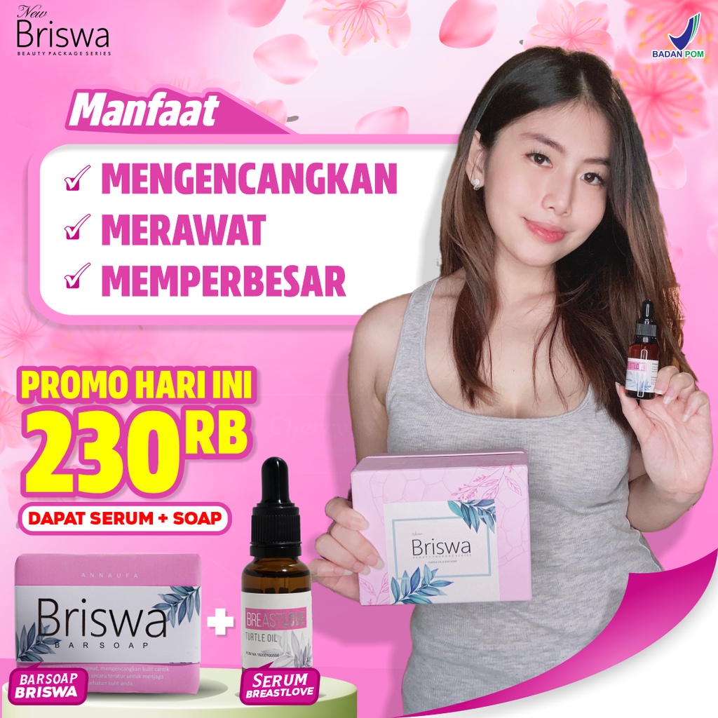 New Briswa Beauty Package ASLI - Minyak Bulus With Argan Oil Rose Essential Oil Pembesar Pengencang Payudara Bokong Hilangkan Flek Hitam &amp; Bekas Jerawat