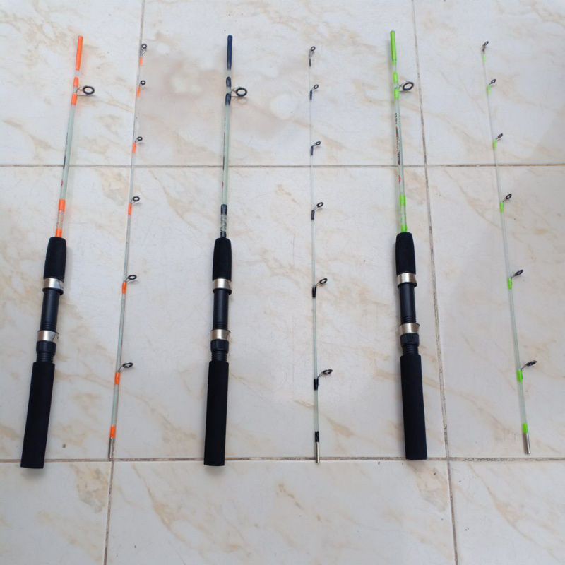 Joran pancing SWAN EBI udang galah nila super lentur sensitif kuat fiber buta transparan