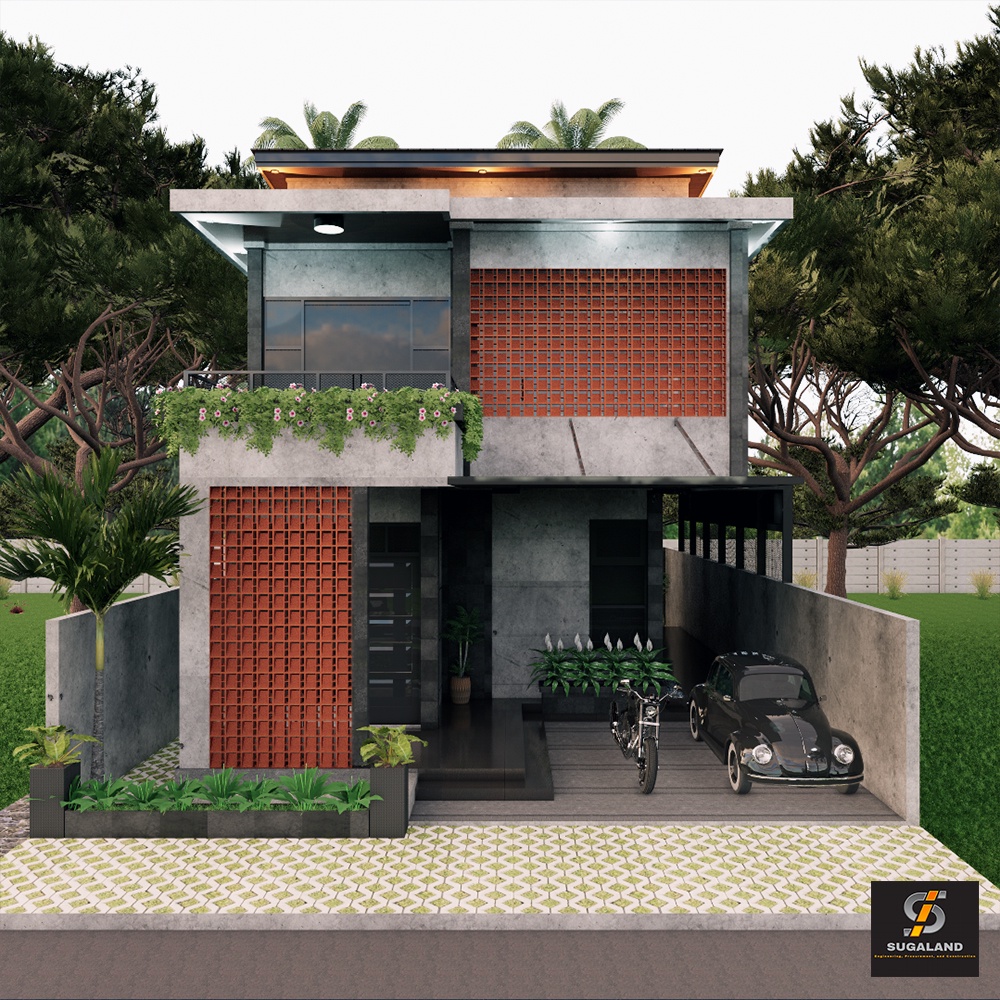 Paket desain gambar rumah 3D,RAB, DENAH