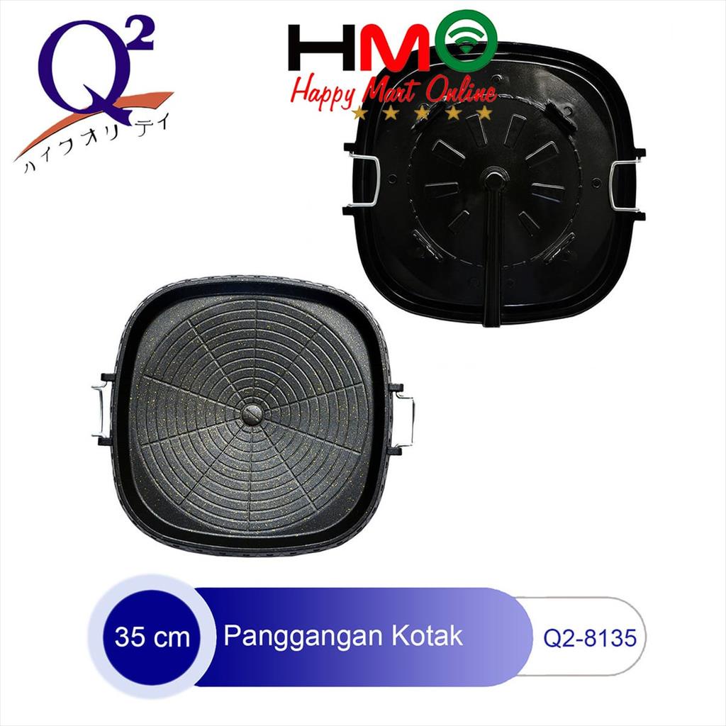Alat Panggang BBQ Kotak Korea Grill Pan Q28135 35CM Grill Pan Q2