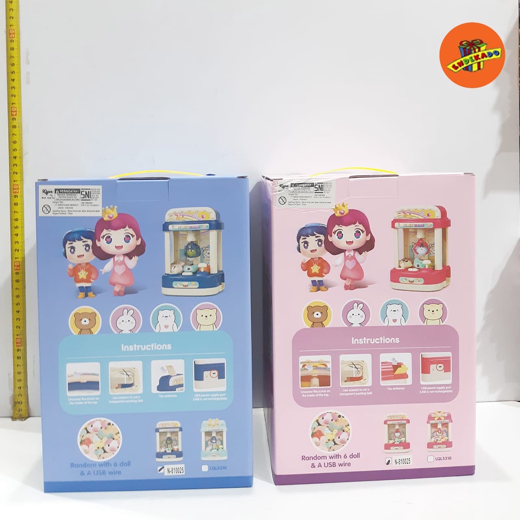 MAKASSAR! FUNNY DOLL MACHINE - Mainan Mesin Capit