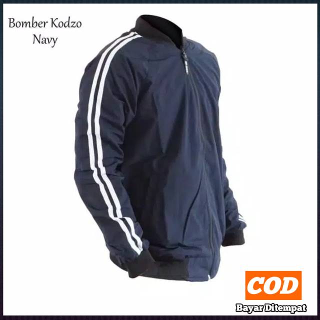 JAKET BOMBER DISTRO PRIA ORIGINAL STRIP - MOCCA,ARMY,NAVY