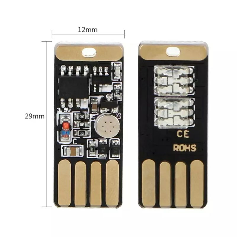 Led usb atmosfer warna warni sensor suara/musik