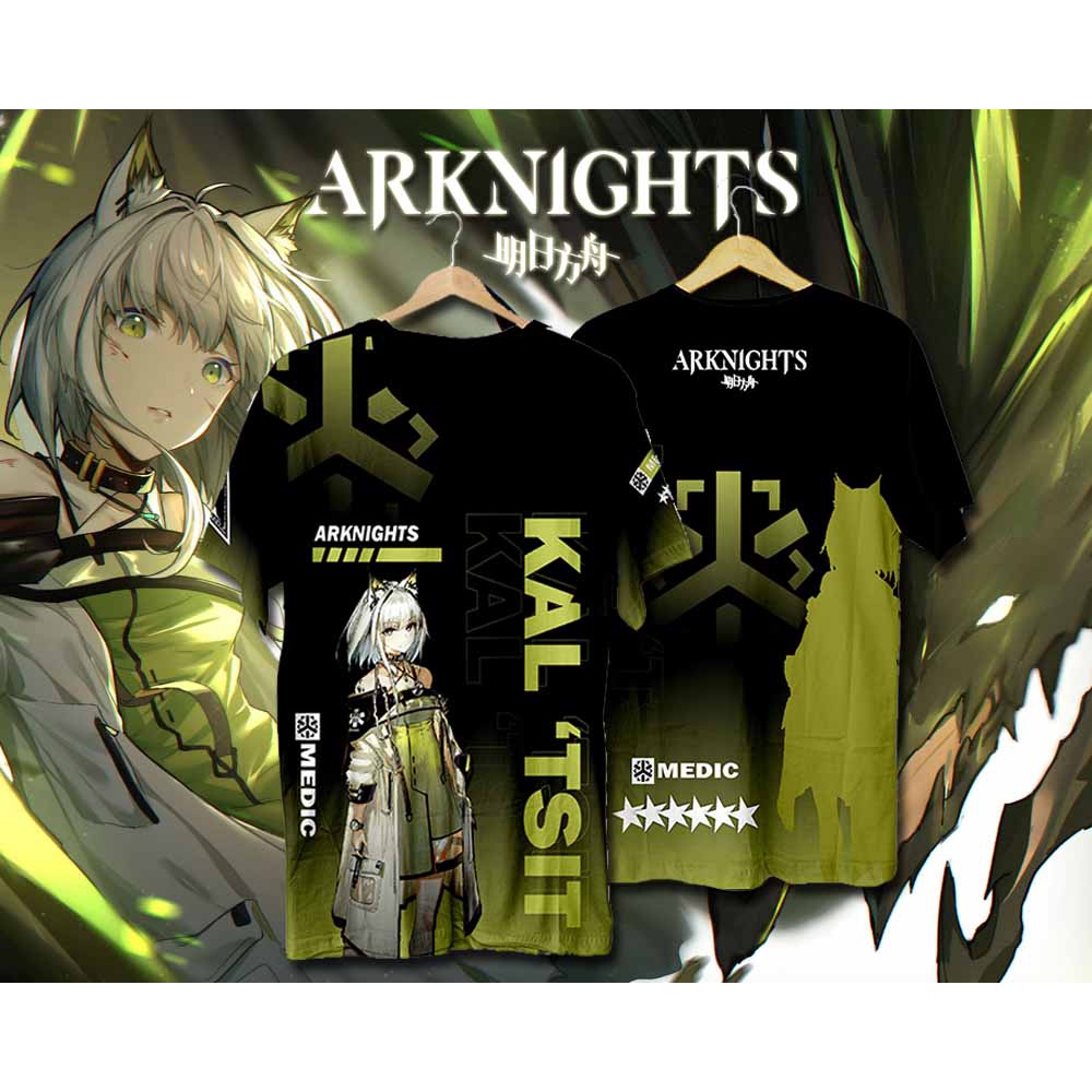 Baju Kaos Anime Game ARKNIGHTS KAL'TSIT Full Print