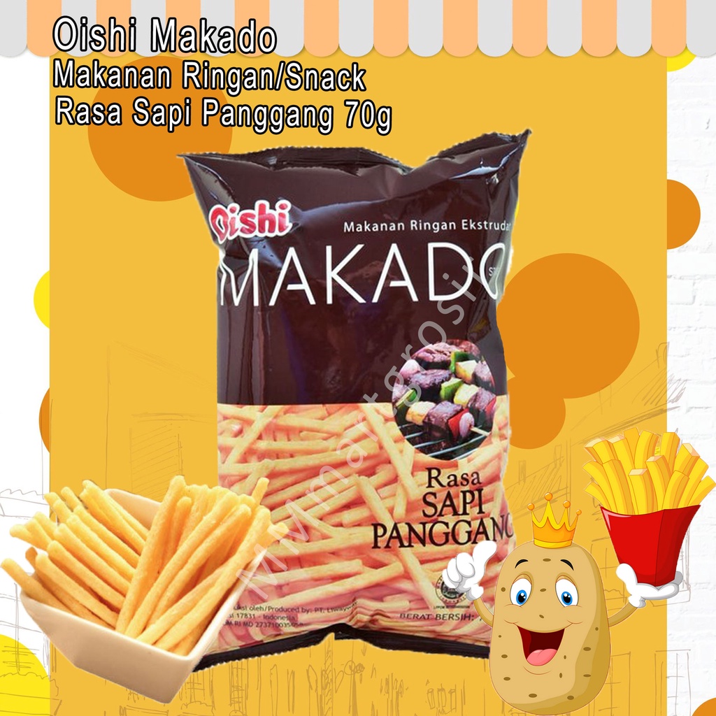 

SNACK OISHI MAKADO RASA SAPI PANGGANG 60g