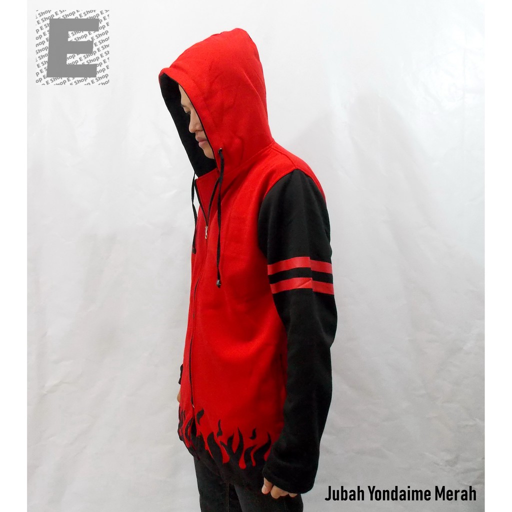 Jubah yondaime hokage Merah - Jaket Naruto Yondaime Hokage Merah