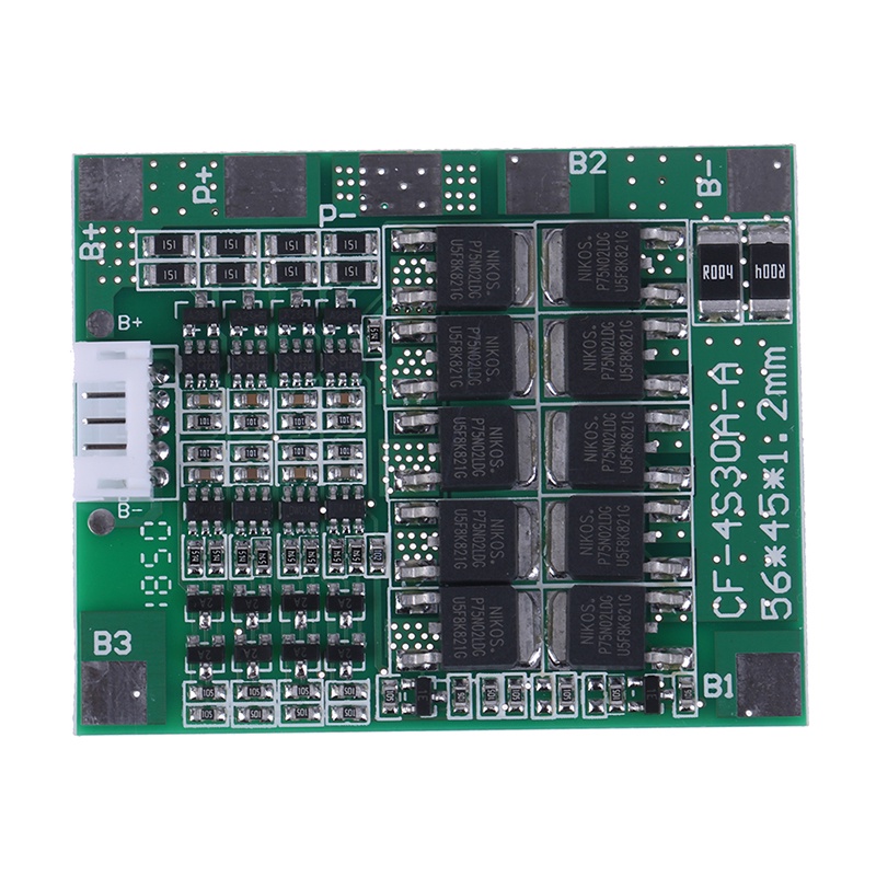 (LUCKID) Board pcb bms 4S 14.8v 30a Untuk Baterai li-ion 18650