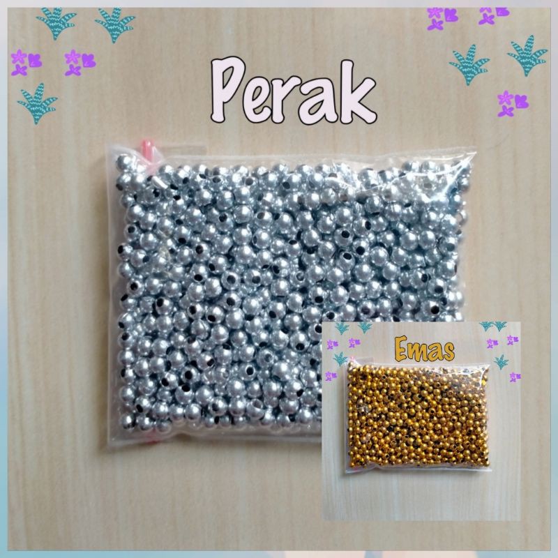 Mote Manik Mutiara Bulat 3mm - 10 Gram