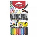 

maped graph peps fine point colour pen 10