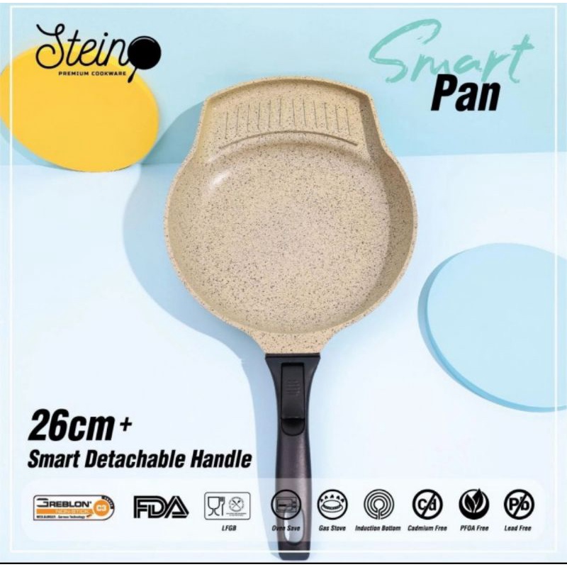 (HARGA GROSIR) Steincookware Stein Smart Pan Grill 26CM