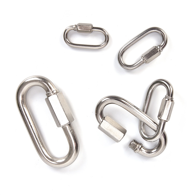 &lt; E2id &amp; &gt; Carabiner Bahan Stainless Steel Untuk Climbing / Camping / Outdoor