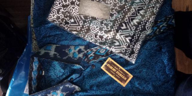 Bswart Batik Hrb026 Kenongo Hem Pendek Padi Pekalongan M L Xl Batik Pria Murah Modern Grosir Batik