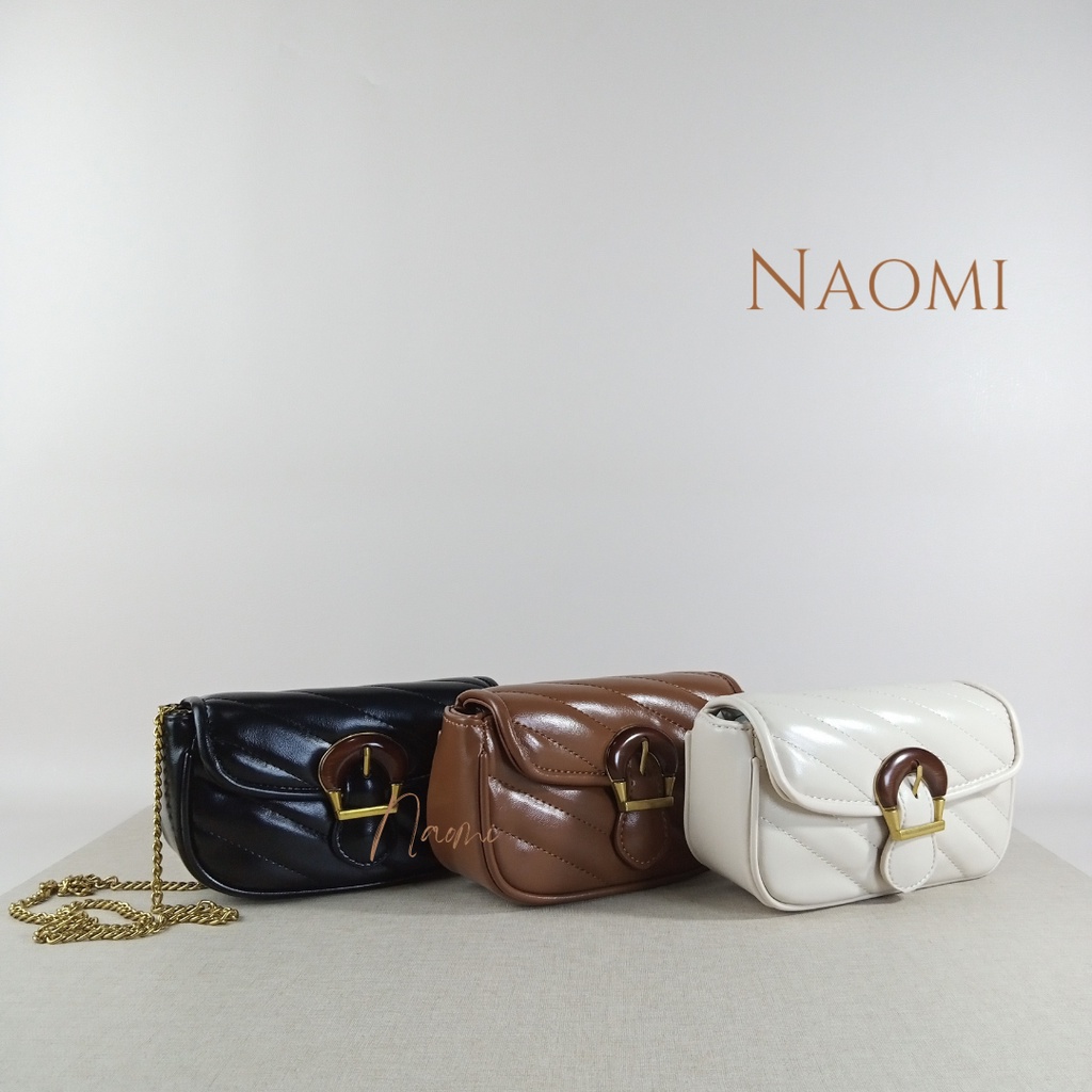 Naomi - Premium Karyl Bag Fashion Wanita - Tas Wanita selempang tali rantai - Tas PU Leather Premium murah - Naomi Bag - Tas Wanita tas pesta tas hp