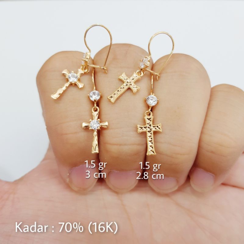 7A - ANTING SALIB EMAS 70% (16K)