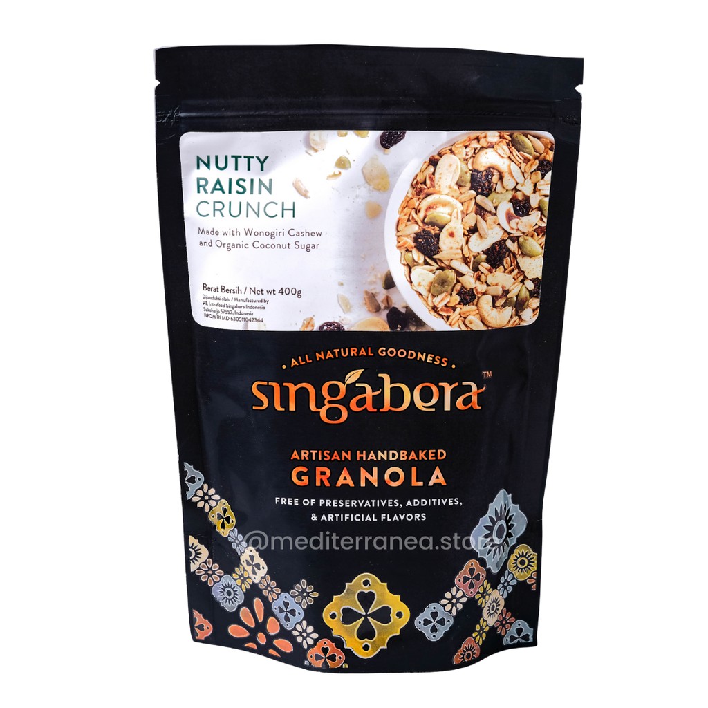 

Singabera - Artisan Handbaked Granola Nutty Raisin